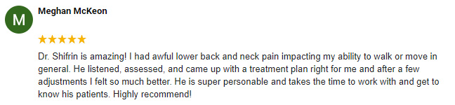 Chiropractic Baltimore MD Meghan Testimonial